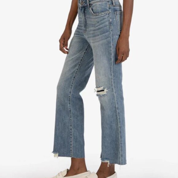 Kut from the Kloth Denim - Kut From The Kloth Distressed Kelsey Ankle Flare